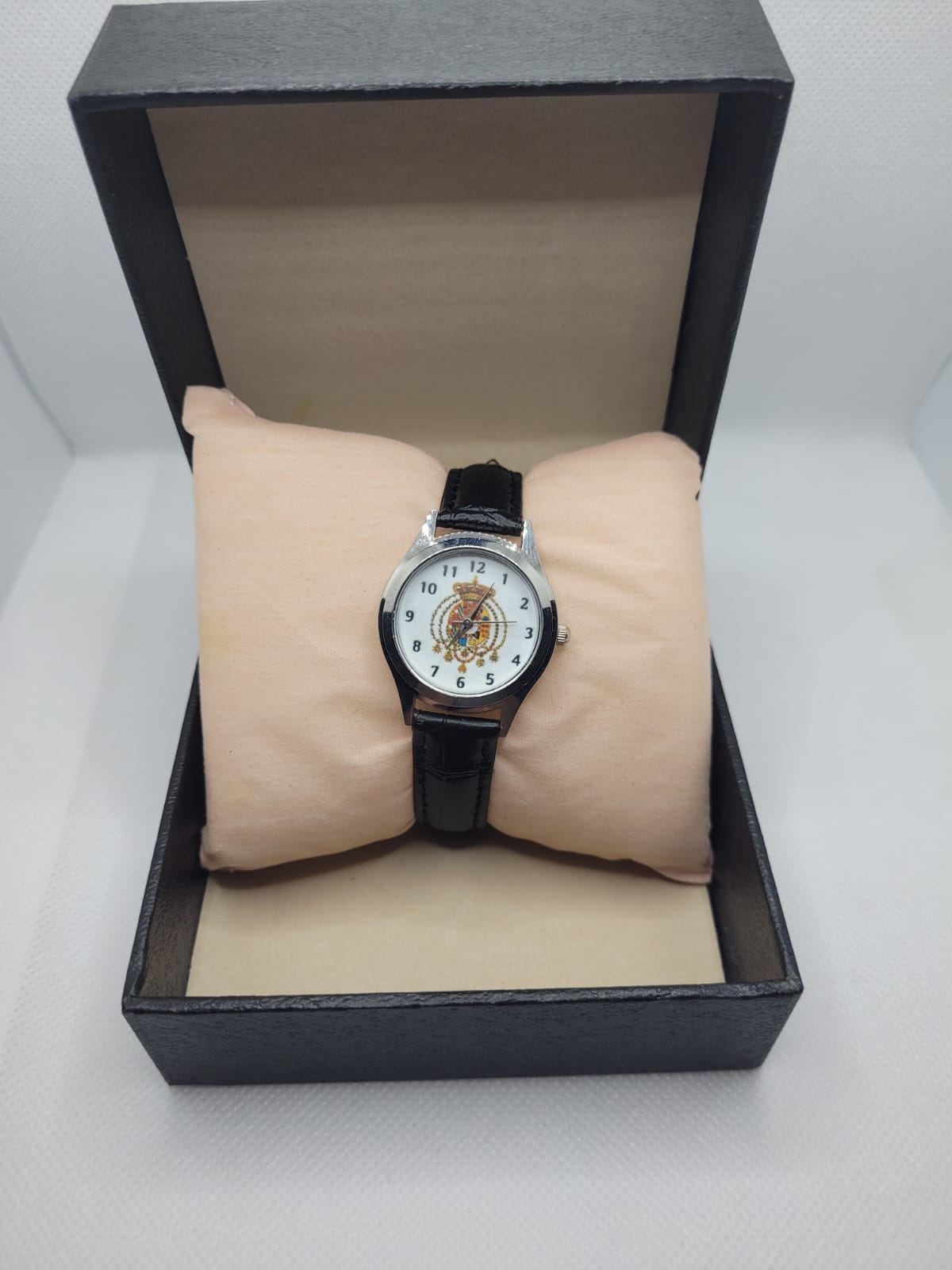 Orologio da polso piccolo donna Quartz Regno delle due Sicilie cinturino nero Bottega 2 Sicilie